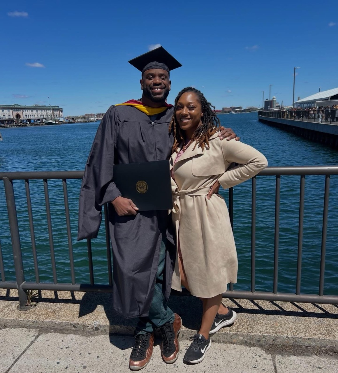 Rick and Sharon Grant at a graduation celebration.